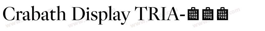 Crabath Display TRIA字体转换